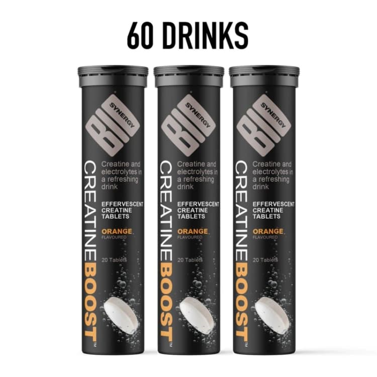 Image of Bio-Synergy Creatine Boost Effervescent orange - 3 x 20 serv Orange unisex 60s