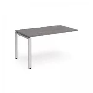 Image of Adapt add on unit single 1400mm x 800mm - silver frame and grey oak