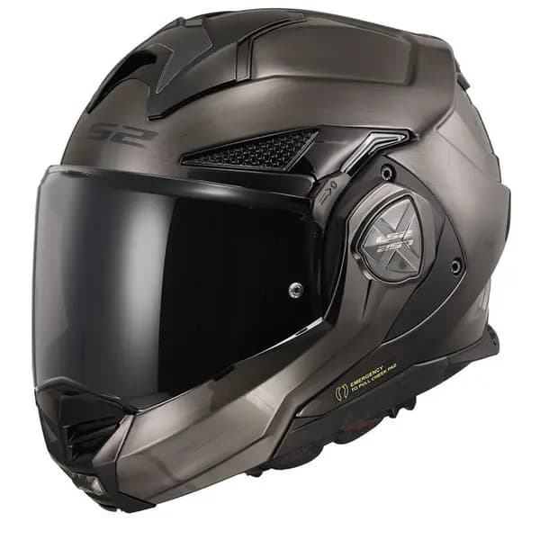 Image of LS2 FF901 Advant X Jeans Titanium 06 Modular Helmet Size XL