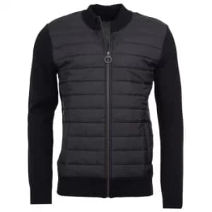 Image of Barbour Mens Carn Baffle Zip Thru Black Large
