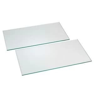 Image of Clear Glass Cupboard Shelf L458mm D280mm