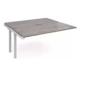Image of Adapt add on unit single 1600mm x 1600mm - white frame and grey oak top