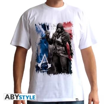 Image of Assassins Creed - Ac5 - Flag Mens Large T-Shirt - White
