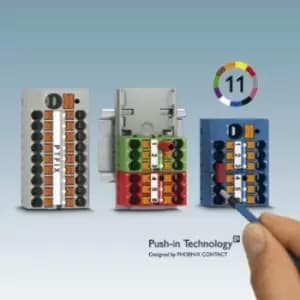 Image of Phoenix Contact Ptfix-F Flange, Terminal Block, Grey