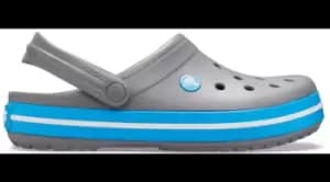Image of Crocs Crocband Clogs Unisex Charcoal / Ocean M12