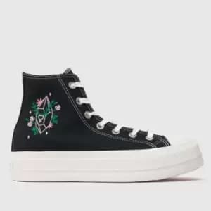 Image of Converse Black & White All Star Lift Crystal Energy Trainers