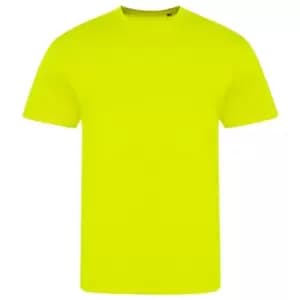 Image of AWDis Unisex Adults Electric Tri-Blend T-Shirt (XL) (Electric Yellow)