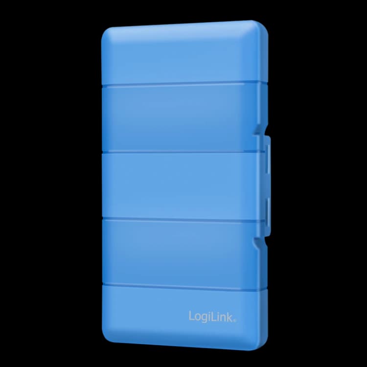 Image of LogiLink M.2 NGFF/NVME protection box for 4 SSD. blue