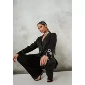 Image of Missguided Co Ord Skinny Flares - Black