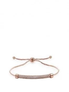 Image of Jon Richard Rose Gold Pave Bar Toggle
