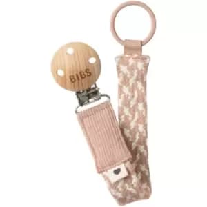 Image of BIBS Paci Braid dummy clip Blush / Ivory 1 pc
