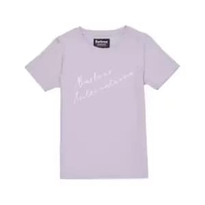 Image of Barbour International Girls Rossin T-Shirt - Purple