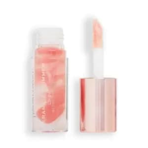 Image of Makeup Revolution Festive Allure Ceramide Shimmer Lip Swirl Glitz Nude