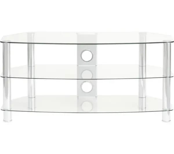 Image of TTAP Vantage 1200 mm TV Stand - Chrome, Silver/Grey 5060161681475