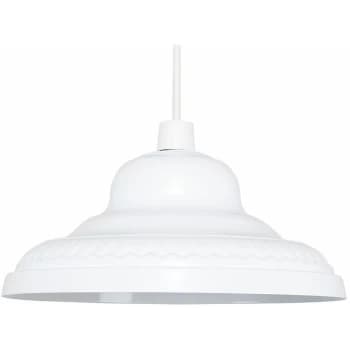 Image of Minisun - Vintage Retro Metal Easy Fit Ceiling Pendant Lamp Shade - White