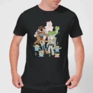Image of Toy Story Group Shot Mens T-Shirt - Black