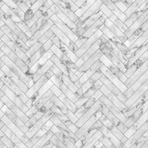 Image of Contour Antibac Marble Chevron Tile Wallpaper Paper