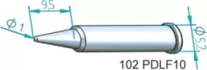 Image of Ersa 1mm Conical Soldering Iron Tip for use with i-Tool