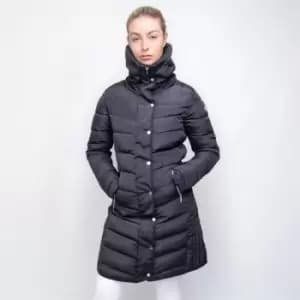 Image of Coldstream Ladies Kimmerston Long Quilted Coat - Grey