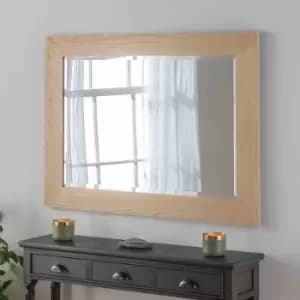 Image of Yearn Mirrors Yearn Oak Framed Mirror Bevelled 104X76Cm