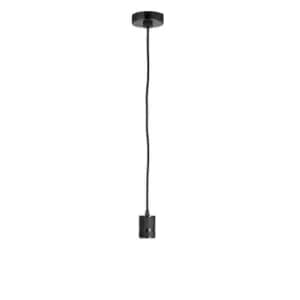 Image of Endon Urban - 1 Light Pendant Black Chrome Plate, E27