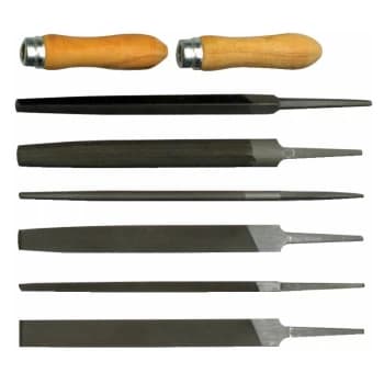 Image of 8' (200MM) Second Cut Engineers File Set-8Pce - Kennedy
