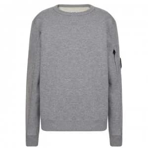 Image of CP COMPANY Junior Boys Lens Crew Neck Sweatshirt - Grey M93