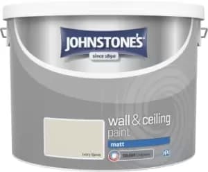 Image of Johnstone's Wall & Ceiling Paint Matt 10L - Ivory Spray