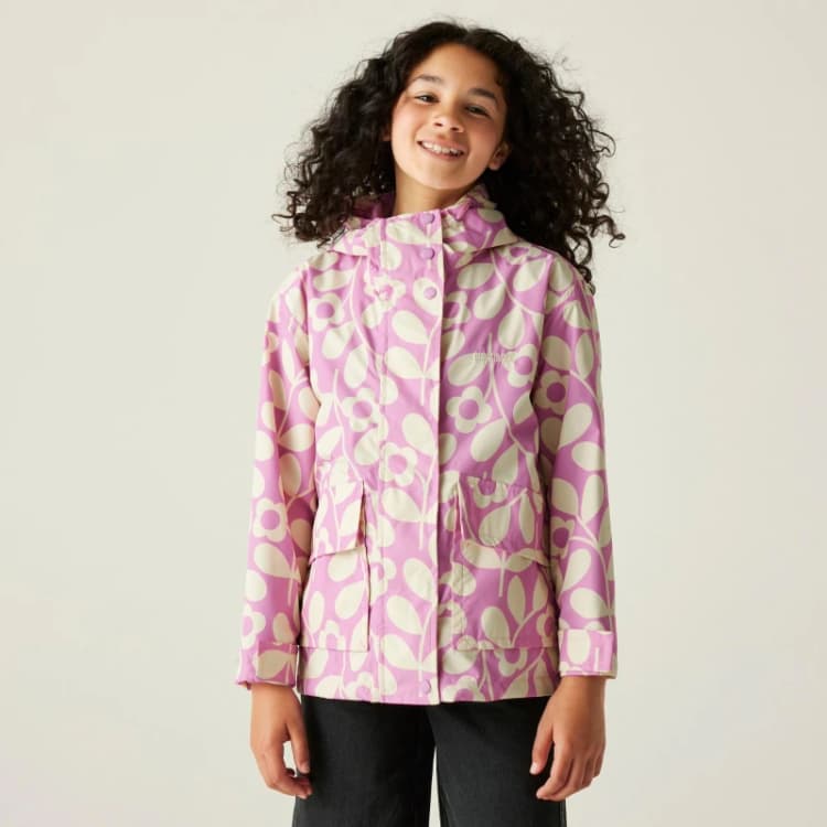 Image of Regatta Kids Swing Waterproof Jacket Jasmine Flower female 11-12 Year