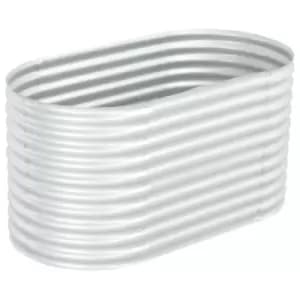 Image of Vidaxl Garden Raised Bed 160X80X81cm Galvanised Steel - Silver