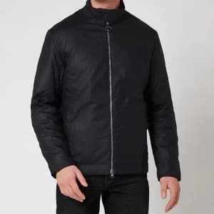 Image of Barbour Tartan Mens Barnby Wax Jacket - Navy - L