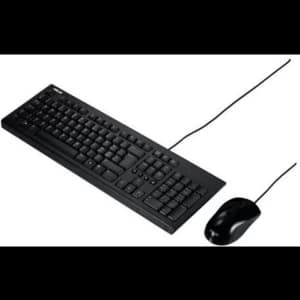 Image of Asus U2000 Wired Keyboard and Mouse Desktop Kit USB 1000 DPI UK Lyout