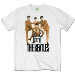Image of The Beatles Chair Mens XX-Large T-Shirt - White