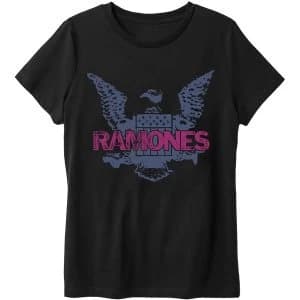 Image of Ramones - Purple Eagle Unisex Large T-Shirt - Black