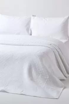 Image of Cotton Contemporary Diamond Pattern Bedspread