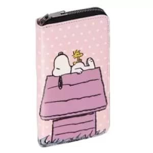 Image of Peanuts Faux Leather Purse / Business Card Holder Snoopy & Woodstock