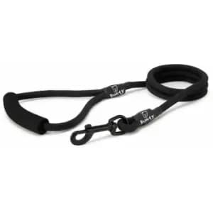 Image of Strong Nylon Rope Dog Puppy Pet Lead Leash with Clip for Collar Harness - Black - Medium - Bunty