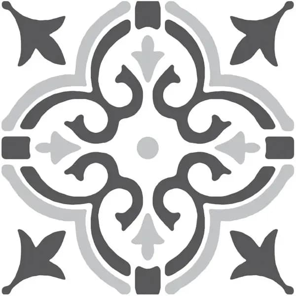 Image of d-c-fix Stencil Motif Grey Floor Tiles Self Adhesive Vinyl Flooring Kitchen Bathroom 1m² DC-F274-5064