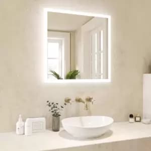 Image of Square LED Bathroom Mirror with Demister 600mm - Pisces