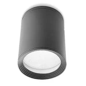 Image of Cosmos E27 1 Light Outdoor Surface Mounted Ceiling Light Urban Grey IP54