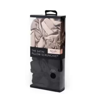 Image of Kitsch Satin Pillow Scrunchie - Black/Gold