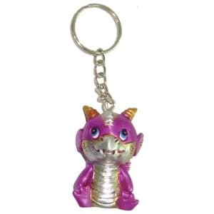 Image of Pink Adorable Dragon Keyring (Pack of 12)