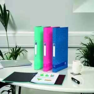 Image of Oxford 40mm Ring Binder A4 Spots Teal/Pink/Navy (Pack of 3) 400158116