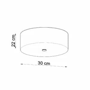 Image of Sollux Plafond Skala 30 White