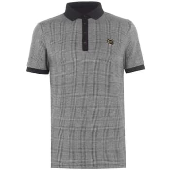 Image of Presidents Club Check Polo Shirt - Grey