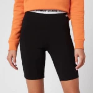 Image of Tommy Jeans Womens Legging Shorts - Black - S