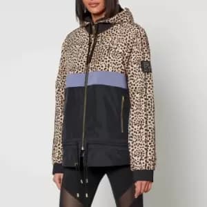 Image of P.E NATION Man Down Cheetah-Printed Shell Jacket - XS