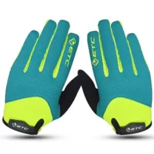 Image of ETC Peak MTB Gloves Black Green Yellow Large