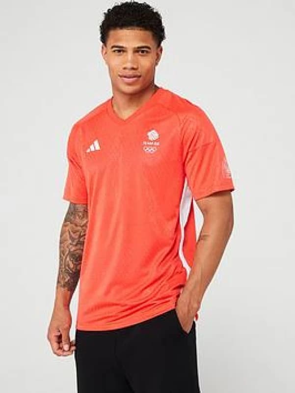 Image of adidas Team GB Football Shirt Adults - Red Red L