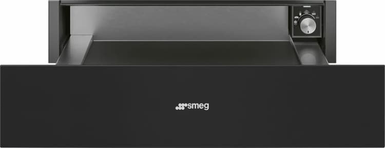 Image of Smeg CPR315N 14cm Classic Warming Drawer - MATTE BLACK CPR315N